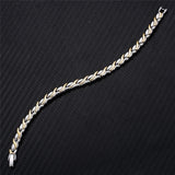 Stainless Steel Magnetic Bracelet Leaf Shape Motion Healthy Bracelet