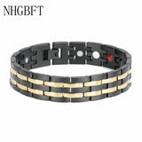Classic Magnet Health Bracelet For Women Mens Stainless Steel