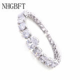 Clear Round CZ Stone Bracelet for Women