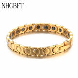Stainless Steel Hematite Health Care Bracelet