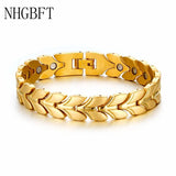 Health Magnetic Wheat Chain Bracelets for Women and Mens