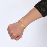Health Magnetic Wheat Chain Bracelets for Women and Mens