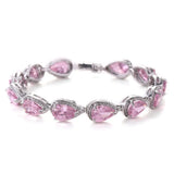 Love Heart CZ Bracelet For Women Wedding Party