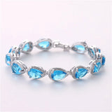 Love Heart CZ Bracelet For Women Wedding Party