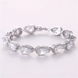 Love Heart CZ Bracelet For Women Wedding Party