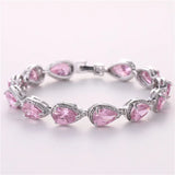 Love Heart CZ Bracelet For Women Wedding Party