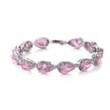 Love Heart CZ Bracelet For Women Wedding Party