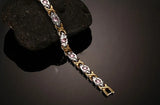 Pink Crystal Zircon Healing Magnetic Bracelet for Women