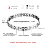 Stainless Steel Zircon Arthritis Bracelet