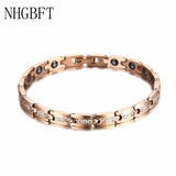 Stainless Steel Zircon Arthritis Bracelet