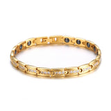 Stainless Steel Zircon Arthritis Bracelet