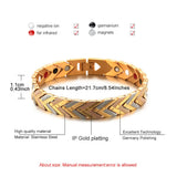 Tricolor Health Care Magnetic Bracelet Stainless Steel Chain Bracelet