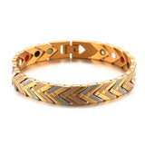 Tricolor Health Care Magnetic Bracelet Stainless Steel Chain Bracelet