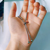 NIBA Custom Initial Letter Charm Beaded Bracelet