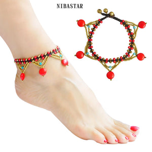 Boho Women Pendant Ankle Bracelet Foot Chain Sandals Jewelry Gift