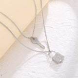 Key & Lock Chain Necklace Set for Women - Party Jewelry Gift