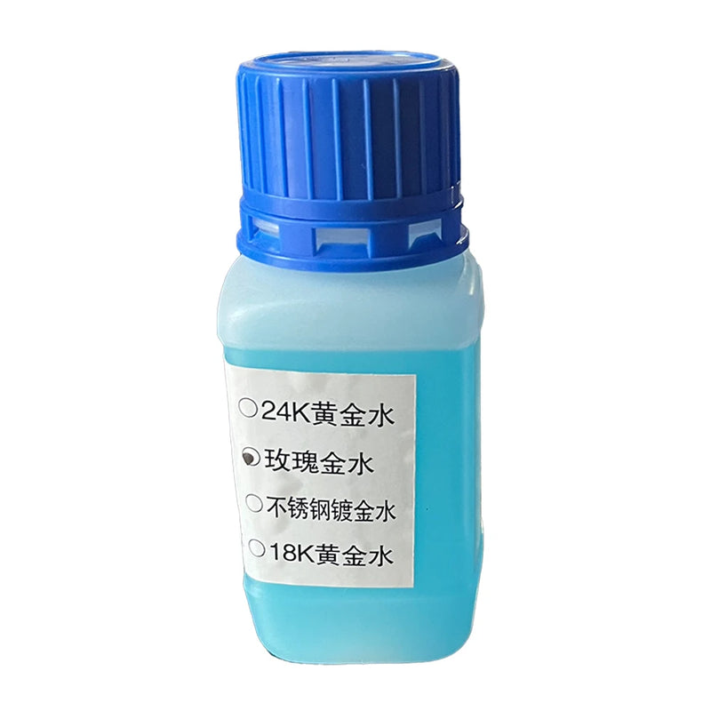 24k Rose Gold Plating Solution Stainless Steel Electroplating Water Liquid