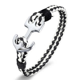 Anchor Bracelet Charm PU Leather Friendship Bracelet