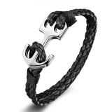 Anchor Bracelet Charm PU Leather Friendship Bracelet