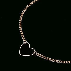NK218 Hollow Heart Choker Necklace for Women Clavicle Colar