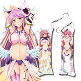 NO GAME NO LIFE Mini Key Chains Dakimakura Keychain Anime Body Mini Pillow Penda