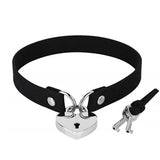 Punk Velvet Love Lock Collar Necklace