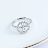 Adjustable Ring Base Mounting for Pearl Beads