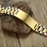Men's Stainless Steel Rollie Chain Link Bracelet