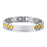 Men's Stainless Steel Rollie Chain Link Bracelet