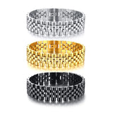 Men's Stainless Steel Rollie Chain Link Bracelet
