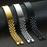 Men's Stainless Steel Rollie Chain Link Bracelet