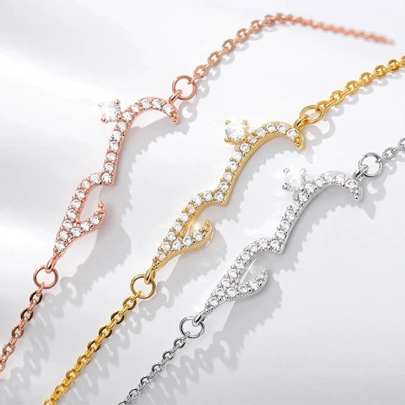 Personalized Arabic Name Bracelet with Diamond for Women