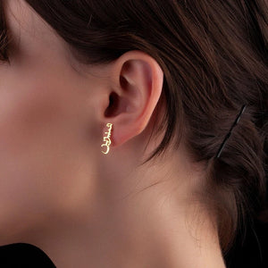 Arabic Name Stud Earrings Personalized Stainless Steel Girls Accessories