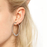 Customize Name Hoop Earrings Personalized Statement Words Hiphop Sexy Gift