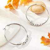 Customize Name Hoop Earrings Personalized Statement Words Hiphop Sexy Gift