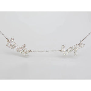 Family Names Necklace Stainless Steel Letter Choker Mother's Gift