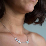 Family Names Necklace Stainless Steel Letter Choker Mother's Gift