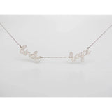 Family Names Necklace Stainless Steel Letter Choker Mother's Gift