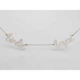 Family Names Necklace Stainless Steel Letter Choker Mother's Gift