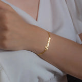 Personalized Name Bracelet Stainless Steel Letter Jewelry