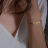 Personalized Name Bracelet Stainless Steel Letter Jewelry