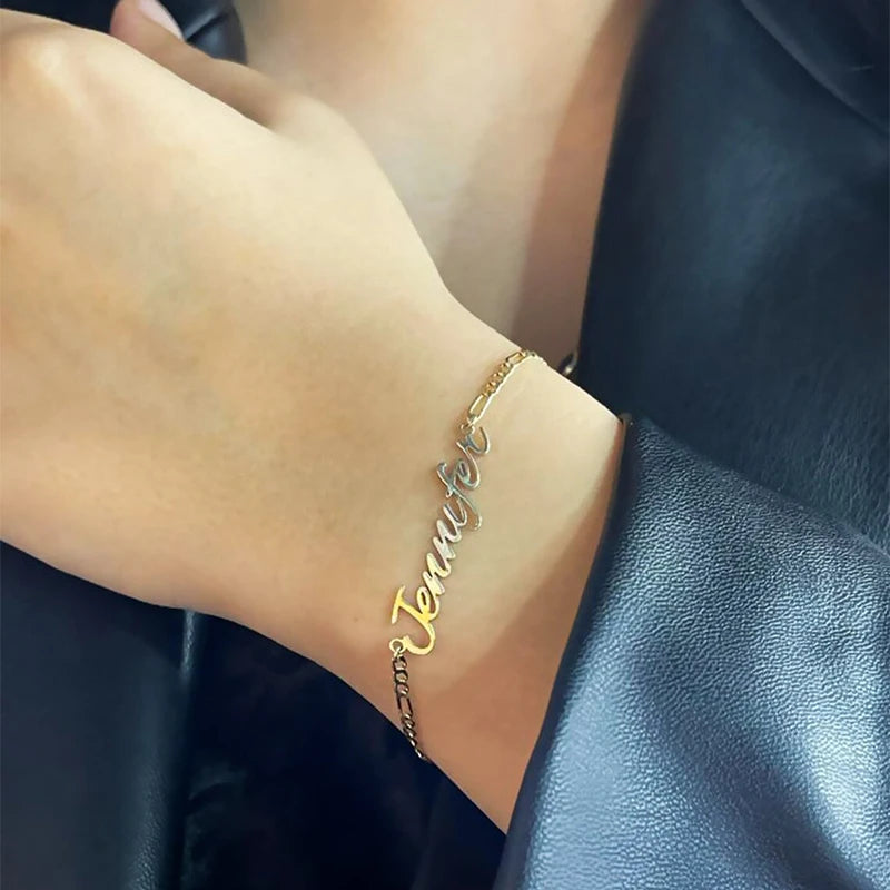 Stainless Steel Chain Bracelet for Men and Women 8.5 Inch