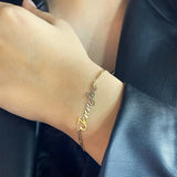 Stainless Steel Chain Bracelet for Men and Women 8.5 Inch