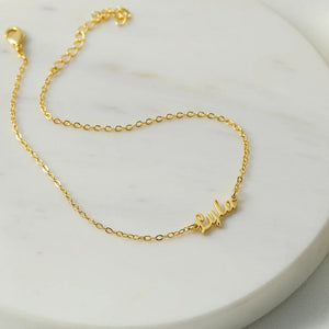 Personalized Name Stainless Steel Name Letter Anklet