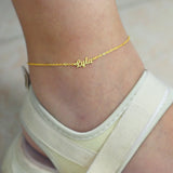 Personalized Name Stainless Steel Name Letter Anklet