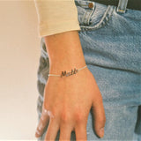 Personalized Stainless Steel Name Bracelets for Women - Adjustable Family Gift