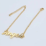 Personalized Stainless Steel Name Bracelets for Women - Adjustable Family Gift