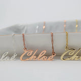 NOKMIT Personalized Name Necklace Stainless Steel Jewelry
