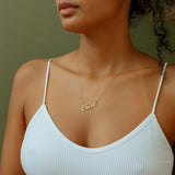 NOKMIT Personalized Name Necklace Stainless Steel Jewelry