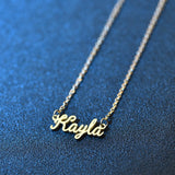 NOKMIT Name Necklace Letter Stainless Steel Personalized Jewelry Mother's Gift